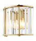 Kiran Wall Light Natural Brass and Crystal-7