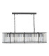 Kiran 7 Light Bar Ceiling Pendant Satin Black and Crystal-7