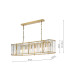 Kiran 7 Light Bar Ceiling Pendant Natural Brass and Crystal-4