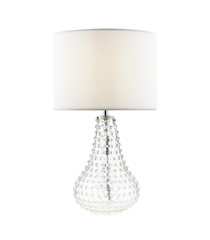 Kristina Table Lamp Textured Glass With Shade-1