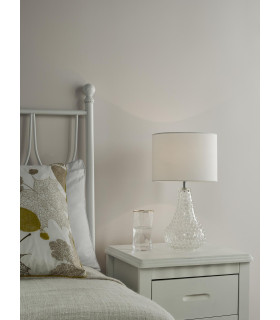 Kristina Table Lamp Textured Glass With Shade-2