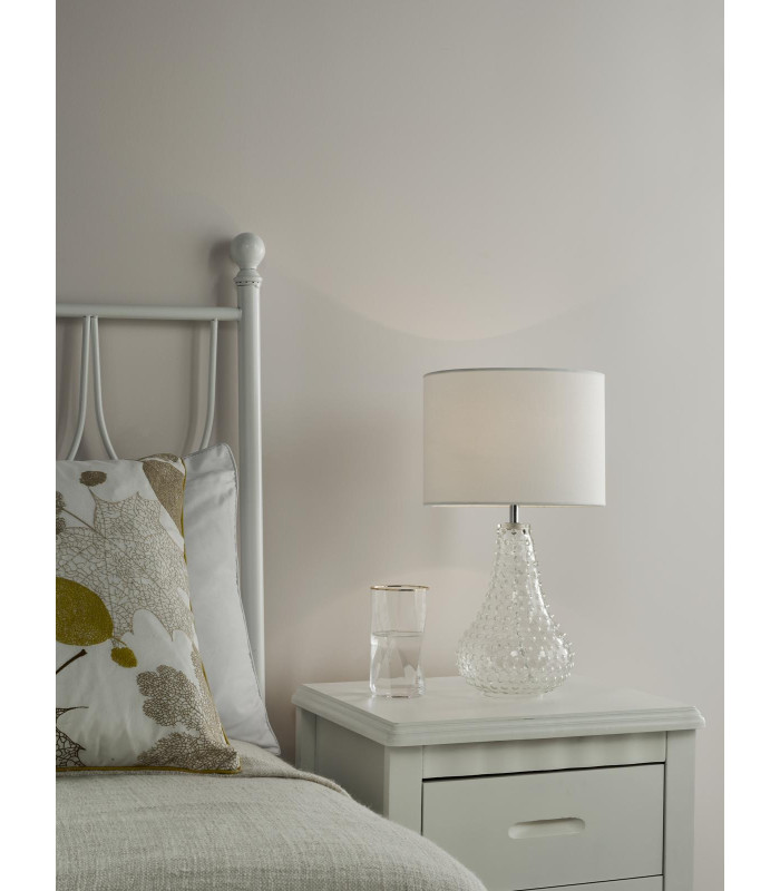 Kristina Table Lamp Textured Glass With Shade-2