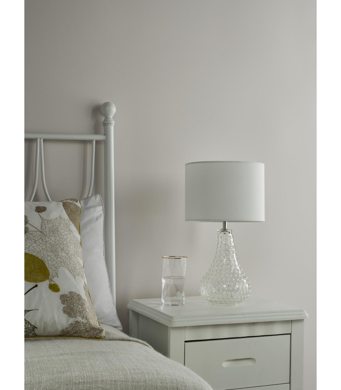 Kristina Table Lamp Textured Glass With Shade-3