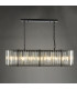 Kiran 7 Light Bar Ceiling Pendant Satin Black and Crystal-11