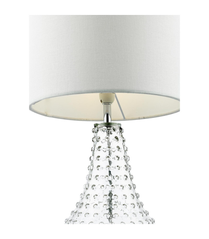 Kristina Table Lamp Textured Glass With Shade-6