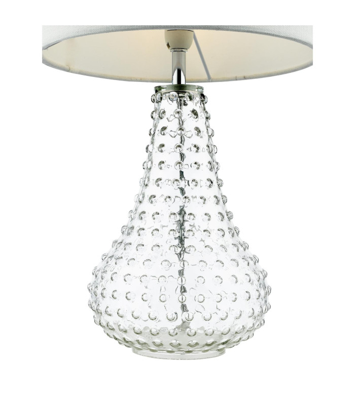 Kristina Table Lamp Textured Glass With Shade-7