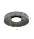 Leena Flush Satin Black and Smoked Ribbed Glass LED-4