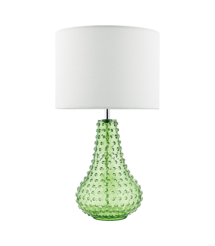 Kristina Table Lamp Green Glass With Shade-5