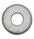 Leena Flush Satin Black and Smoked Ribbed Glass LED-7