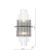 Lukas Wall Light Satin Black and Glass-4