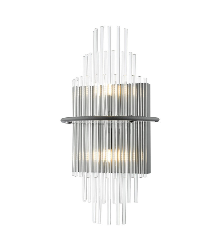 Lukas Wall Light Satin Black and Glass-6