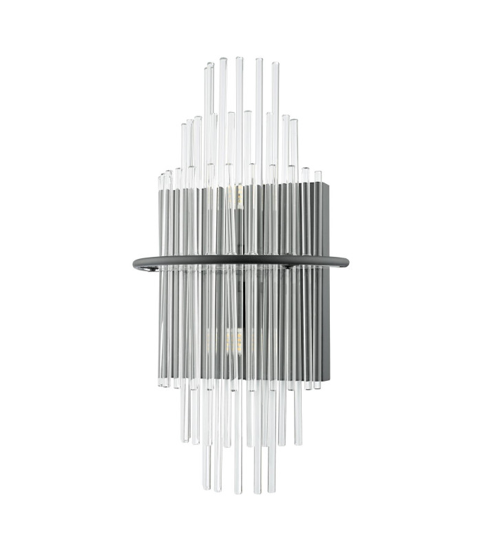 Lukas Wall Light Satin Black and Glass-7