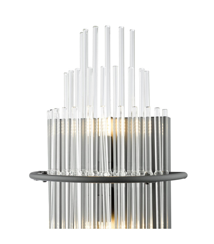 Lukas Wall Light Satin Black and Glass-8