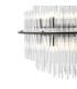 Lukas 13 Light Ceiling Pendant Satin Black and Glass-6