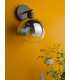 Lycia Wall Light Matt Black and Smoked Ombre Glass-3