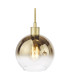 Lycia 3 Light Bar Ceiling Pendant Satin Gold and Gold Ombre Glass-8