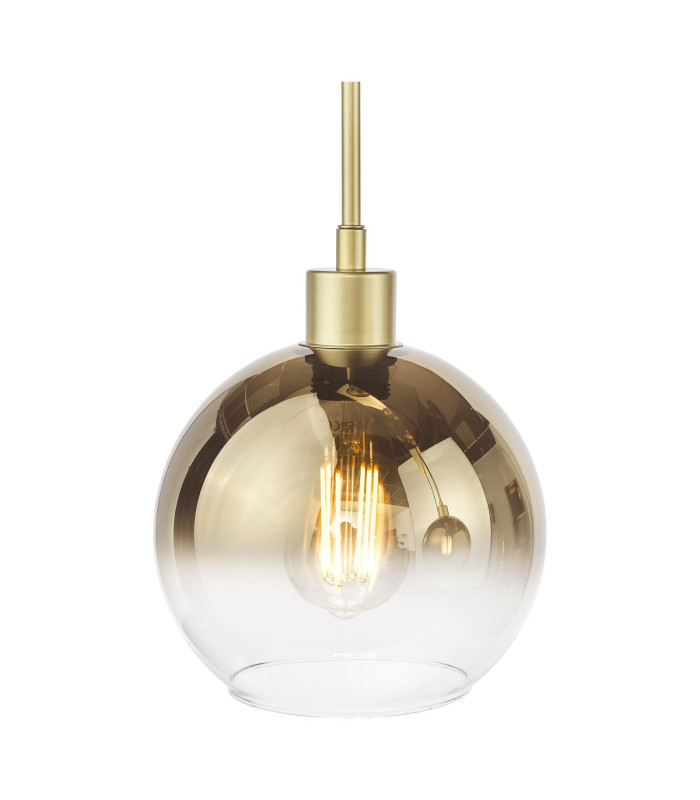 Lycia 3 Light Bar Ceiling Pendant Satin Gold and Gold Ombre Glass-8