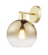 Lycia Wall Light Satin Gold and Gold Ombre Glass-6