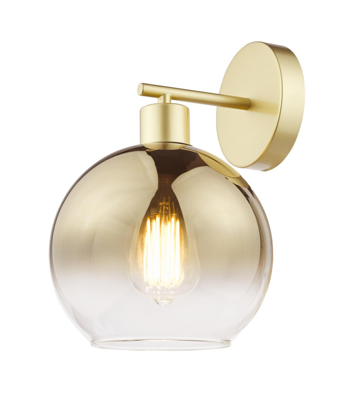 Lycia Wall Light Satin Gold and Gold Ombre Glass-6
