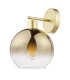 Lycia Wall Light Satin Gold and Gold Ombre Glass-7