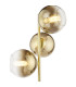 Lycia 3 Light Floor Lamp Satin Gold and Gold Ombre Glass-6