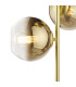 Lycia 3 Light Floor Lamp Satin Gold and Gold Ombre Glass-7