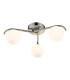 Orlena 3 Light Flush Satin Chrome and Opal Glass-1