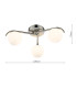Orlena 3 Light Flush Satin Chrome and Opal Glass-4