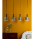 Savannah 4 Light Bar Ceiling Pendant Matt Black and Smoked Glass-3