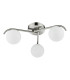 Orlena 3 Light Flush Satin Chrome and Opal Glass-5