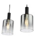 Savannah 4 Light Bar Ceiling Pendant Matt Black and Smoked Glass-10
