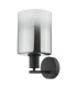 Savannah Wall Light Matt Black and Smoked Glass-7