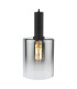 Savannah Ceiling Pendant Matt Black and Smoked Glass-7