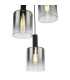 Savannah 3 Light Cluster Ceiling Pendant Matt Black and Smoked Glass-7