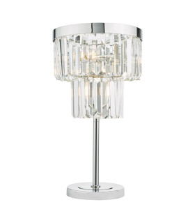 Angel 4 Light Table Lamp Polished Chrome Crystal-1