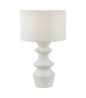 Bidelia Table Lamp Matt White With Shade-1