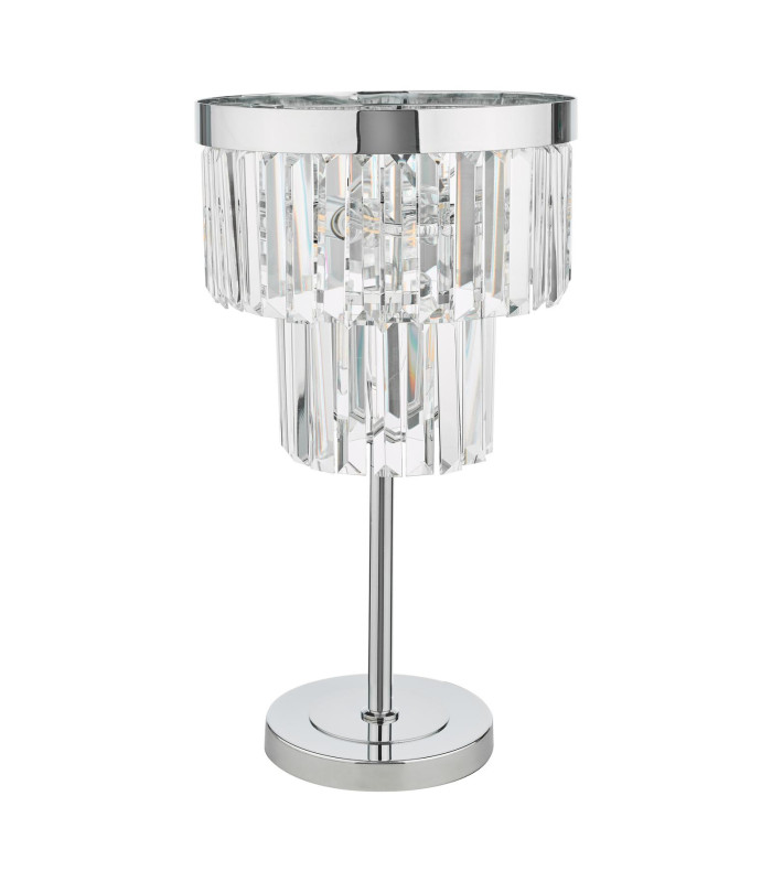 Angel 4 Light Table Lamp Polished Chrome Crystal-5