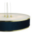 Alvaro 6 Light Ceiling Pendant Brushed Brass and Blue With Shade-8