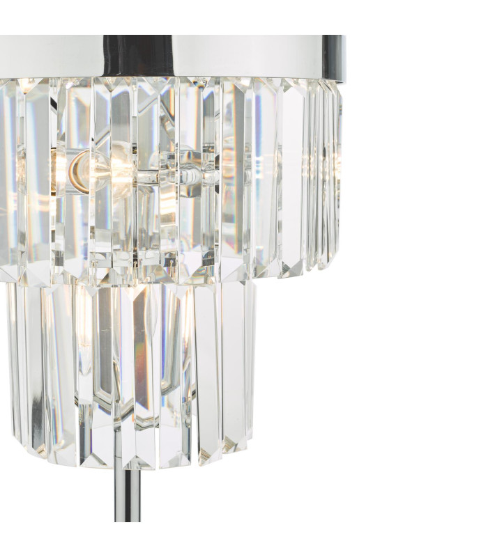 Angel 4 Light Table Lamp Polished Chrome Crystal-6