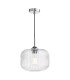 Demarius Ceiling Pendant Polished Chrome and Clear Glass-1