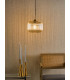 Demarius Ceiling Pendant Natural Brass and Amber Glass-2