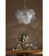 Courtney 10 Light Ceiling Pendant Textured Glass and Antique Brass-3