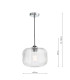 Demarius Ceiling Pendant Polished Chrome and Clear Glass-4