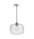 Demarius Ceiling Pendant Polished Chrome and Clear Glass-5
