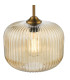 Demarius Ceiling Pendant Natural Brass and Amber Glass-6