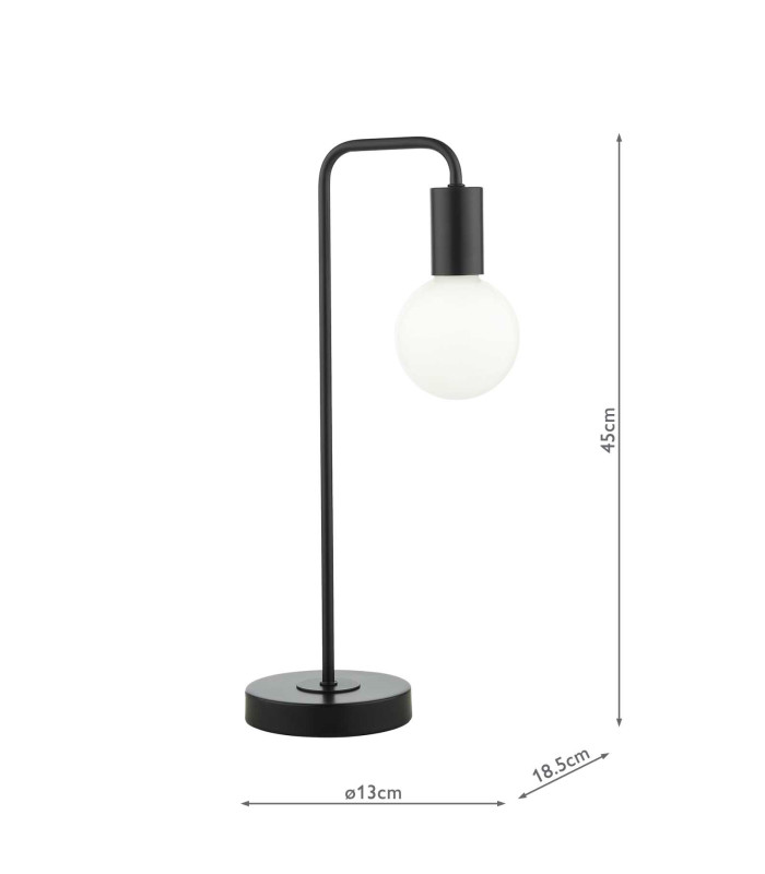 Dena Table Lamp Matt Black-6