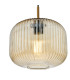 Demarius Ceiling Pendant Natural Brass and Amber Glass-7