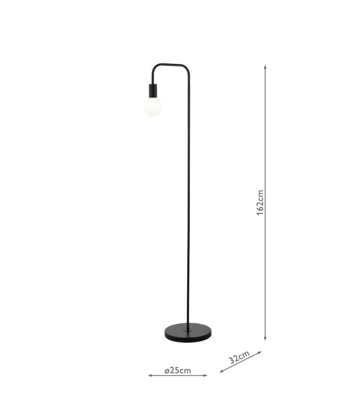 Dena Floor Lamp Matt Black-6