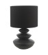 Discus Ceramic Table Lamp Black With Shade-5