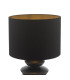 Discus Ceramic Table Lamp Black With Shade-6